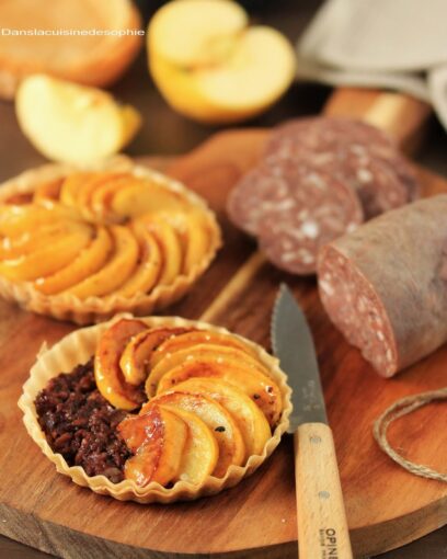 Tartelettes de boudin béarnais aux pommes