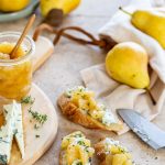 Chutney de poires au miel pour fromage à pâte persillée