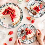 Gâteau coco et fraises sans gluten