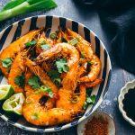 Crevettes sautées air fryer façon thaï