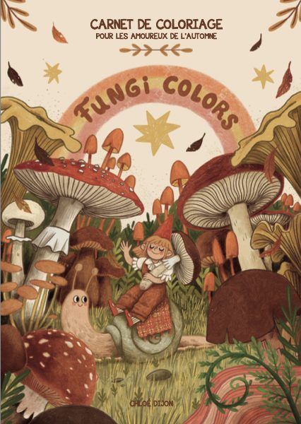 Fungi colors carnet de coloriages