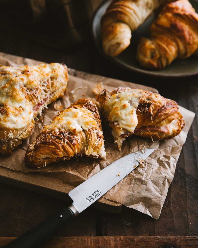 Croissants fromage et jambon