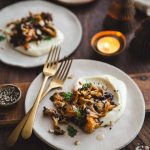 Champignons poêlés et crème de panais végétale