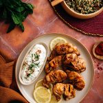 râble de lapin façon charwarma, taboulé libanais