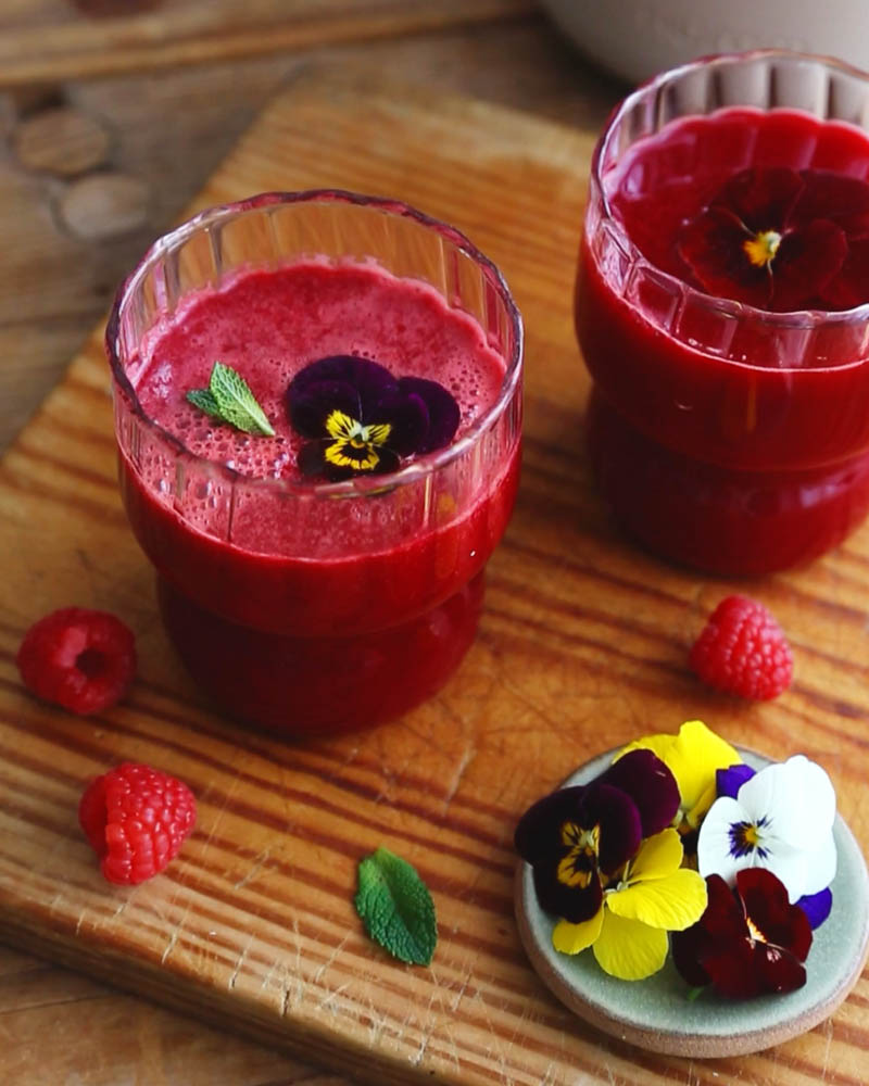 Jus de betterave, gingembre et carotte à l'Extracteur Hurom